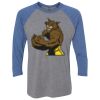 Unisex Triblend Three-Quarter Raglan T-Shirt Thumbnail