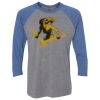 Unisex Triblend Three-Quarter Raglan T-Shirt Thumbnail