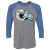 Unisex Triblend Three-Quarter Raglan T-Shirt Thumbnail