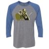 Unisex Triblend Three-Quarter Raglan T-Shirt Thumbnail