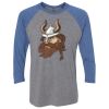 Unisex Triblend Three-Quarter Raglan T-Shirt Thumbnail