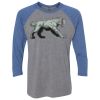 Unisex Triblend Three-Quarter Raglan T-Shirt Thumbnail