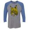 Unisex Triblend Three-Quarter Raglan T-Shirt Thumbnail