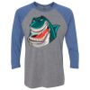 Unisex Triblend Three-Quarter Raglan T-Shirt Thumbnail