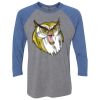 Unisex Triblend Three-Quarter Raglan T-Shirt Thumbnail