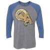 Unisex Triblend Three-Quarter Raglan T-Shirt Thumbnail