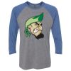 Unisex Triblend Three-Quarter Raglan T-Shirt Thumbnail