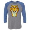 Unisex Triblend Three-Quarter Raglan T-Shirt Thumbnail