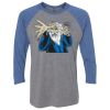 Unisex Triblend Three-Quarter Raglan T-Shirt Thumbnail