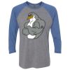 Unisex Triblend Three-Quarter Raglan T-Shirt Thumbnail