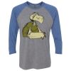 Unisex Triblend Three-Quarter Raglan T-Shirt Thumbnail