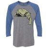 Unisex Triblend Three-Quarter Raglan T-Shirt Thumbnail