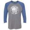 Unisex Triblend Three-Quarter Raglan T-Shirt Thumbnail