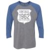 Unisex Triblend Three-Quarter Raglan T-Shirt Thumbnail