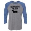 Unisex Triblend Three-Quarter Raglan T-Shirt Thumbnail