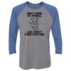 Unisex Triblend Three-Quarter Raglan T-Shirt Thumbnail