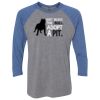 Unisex Triblend Three-Quarter Raglan T-Shirt Thumbnail