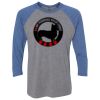 Unisex Triblend Three-Quarter Raglan T-Shirt Thumbnail