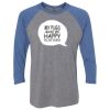 Unisex Triblend Three-Quarter Raglan T-Shirt Thumbnail