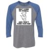 Unisex Triblend Three-Quarter Raglan T-Shirt Thumbnail