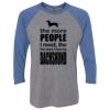 Unisex Triblend Three-Quarter Raglan T-Shirt Thumbnail