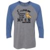 Unisex Triblend Three-Quarter Raglan T-Shirt Thumbnail