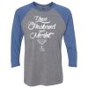 Unisex Triblend Three-Quarter Raglan T-Shirt Thumbnail