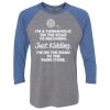 Unisex Triblend Three-Quarter Raglan T-Shirt Thumbnail