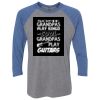 Unisex Triblend Three-Quarter Raglan T-Shirt Thumbnail