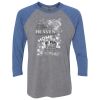 Unisex Triblend Three-Quarter Raglan T-Shirt Thumbnail