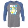 Unisex Triblend Three-Quarter Raglan T-Shirt Thumbnail