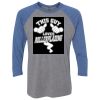 Unisex Triblend Three-Quarter Raglan T-Shirt Thumbnail