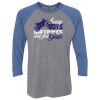 Unisex Triblend Three-Quarter Raglan T-Shirt Thumbnail