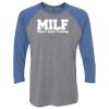 Unisex Triblend Three-Quarter Raglan T-Shirt Thumbnail