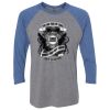 Unisex Triblend Three-Quarter Raglan T-Shirt Thumbnail