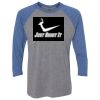 Unisex Triblend Three-Quarter Raglan T-Shirt Thumbnail