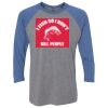 Unisex Triblend Three-Quarter Raglan T-Shirt Thumbnail