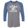 Unisex Triblend Three-Quarter Raglan T-Shirt Thumbnail