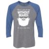 Unisex Triblend Three-Quarter Raglan T-Shirt Thumbnail