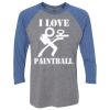 Unisex Triblend Three-Quarter Raglan T-Shirt Thumbnail