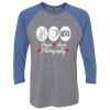 Unisex Triblend Three-Quarter Raglan T-Shirt Thumbnail