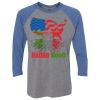 Unisex Triblend Three-Quarter Raglan T-Shirt Thumbnail