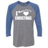 Unisex Triblend Three-Quarter Raglan T-Shirt Thumbnail