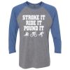 Unisex Triblend Three-Quarter Raglan T-Shirt Thumbnail