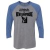 Unisex Triblend Three-Quarter Raglan T-Shirt Thumbnail