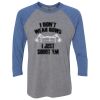 Unisex Triblend Three-Quarter Raglan T-Shirt Thumbnail