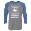 Unisex Triblend Three-Quarter Raglan T-Shirt Thumbnail