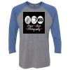 Unisex Triblend Three-Quarter Raglan T-Shirt Thumbnail