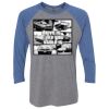 Unisex Triblend Three-Quarter Raglan T-Shirt Thumbnail