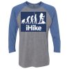 Unisex Triblend Three-Quarter Raglan T-Shirt Thumbnail